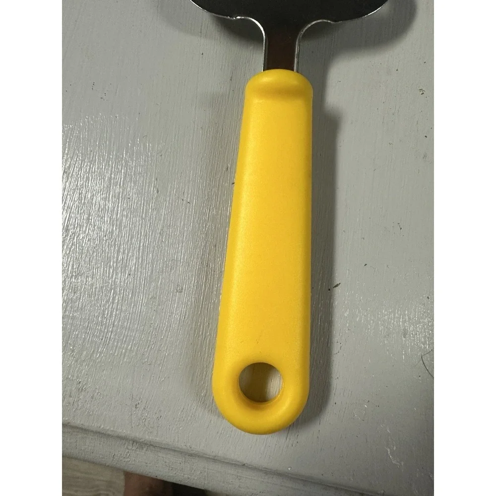 Vintage IKEA Yellow Handle Stainless Steel Cheese Slicer Plane Kitchen NEW